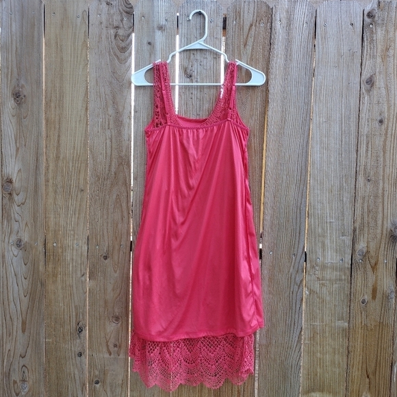American Rag - Coral Crochet Mini Dress - Picture 11 of 13